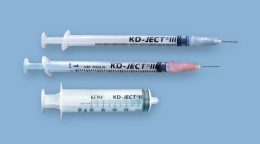 Фото Шприц инъекционный KD-Ject III 3х-компонентные игла рядом