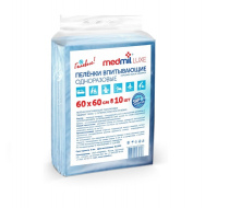 Фото Пеленки впитывающие одноразовые Medmil Люкс 60х60 см 10 шт