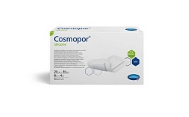 Фото Повязки пластырного типа c контактным слоем из силикона Cosmopor® silicone 20 х 10 см, 10шт, HARTMANN