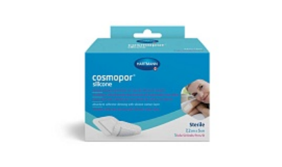 Фото Повязки пластырного типа c контактным слоем из силикона Cosmopor® silicone 7,2 х 5 см, 5шт, HARTMANN