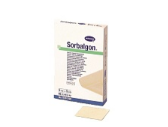 Фото Повязка из волокон кальция-альгината Sorbalgon®, 5 см х 5 см, 10 шт, HARTMANN