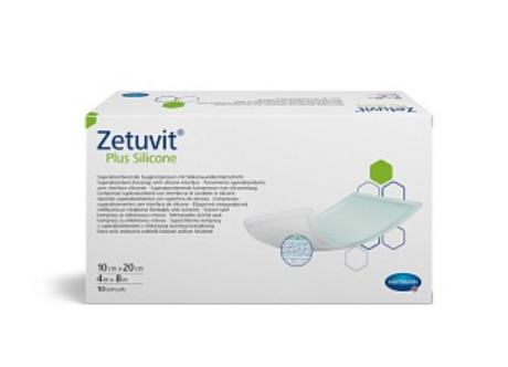 Фото Повязка суперабсорбирующая, стерильная Zetuvit® Plus/Цетувит Плюс, размер 10х20 см. 10шт, HARTMANN
