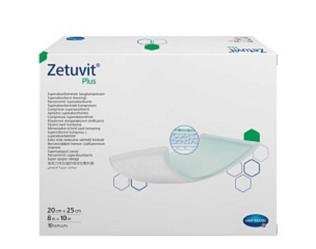 Фото Повязка суперабсорбирующая, стерильная Zetuvit® Plus/Цетувит Плюс, размер 20х25 см. 10шт, HARTMANN