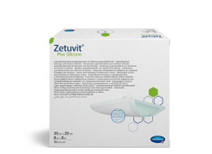 Фото Повязка суперабсорбирующая, стерильная Zetuvit® Plus Silicone/Цетувит Плюс Силикон, размер 20х20 см. 10шт, HARTMANN