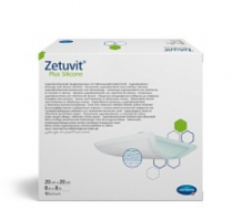 Фото Повязка суперабсорбирующая, стерильная Zetuvit® Plus Silicone/Цетувит Плюс Силикон, размер 20х20 см. 10шт, HARTMANN