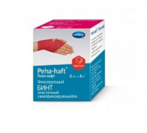 Фото Фиксирующийся бинт эластичный самофиксирующийся Peha-haft® (Пеха-хафт) 6 см х 4 м, красный, HARTMANN