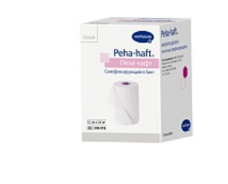 Фото Фиксирующийся бинт эластичный самофиксирующийся Peha-haft® (Пеха-хафт) 12см х 20м, белый, HARTMANN