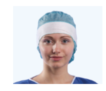 Фото Шапочки для операционной Foliodress® caps Comfort Form Plus / Фолиодресс кэпс Комфорт Форм Плюс, 60 шт.упк, HARTMANN 