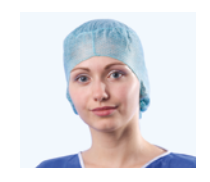 Фото Шапочки для операционной Foliodress® caps Comfort Form / Фолиодресс кэпс Комфорт Форм, 100 шт.упк, HARTMANN 