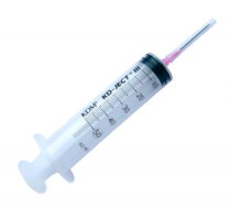 Фото Шприц 3-х компонентный 50 мл (Luer Lock, с иглой 14G - 2,1*30), KD Medical Hospital Products, Германия 