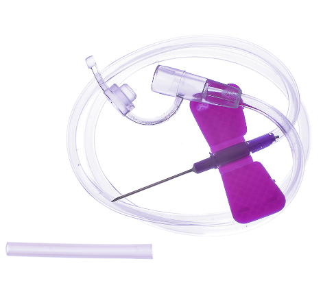 Фото Устройство для вливания в малые вены ("бабочка") 24G, KD Medical Hospital Products, Германия