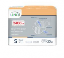 Фото Подгузники для взрослых LiNO 2,4л 20шт р.S, Беларусь
