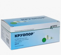 Фото Фиксирующий рулонный пластырь на нетканой (бумажной) основе КРУОПОР® 7.5x914, , 180 рулонов/коробка, Россия 