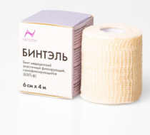 Фото Бинт самофиксирующийся когезивный эластичный «Бинтэль» 6см*4м, №1, Беларусь 