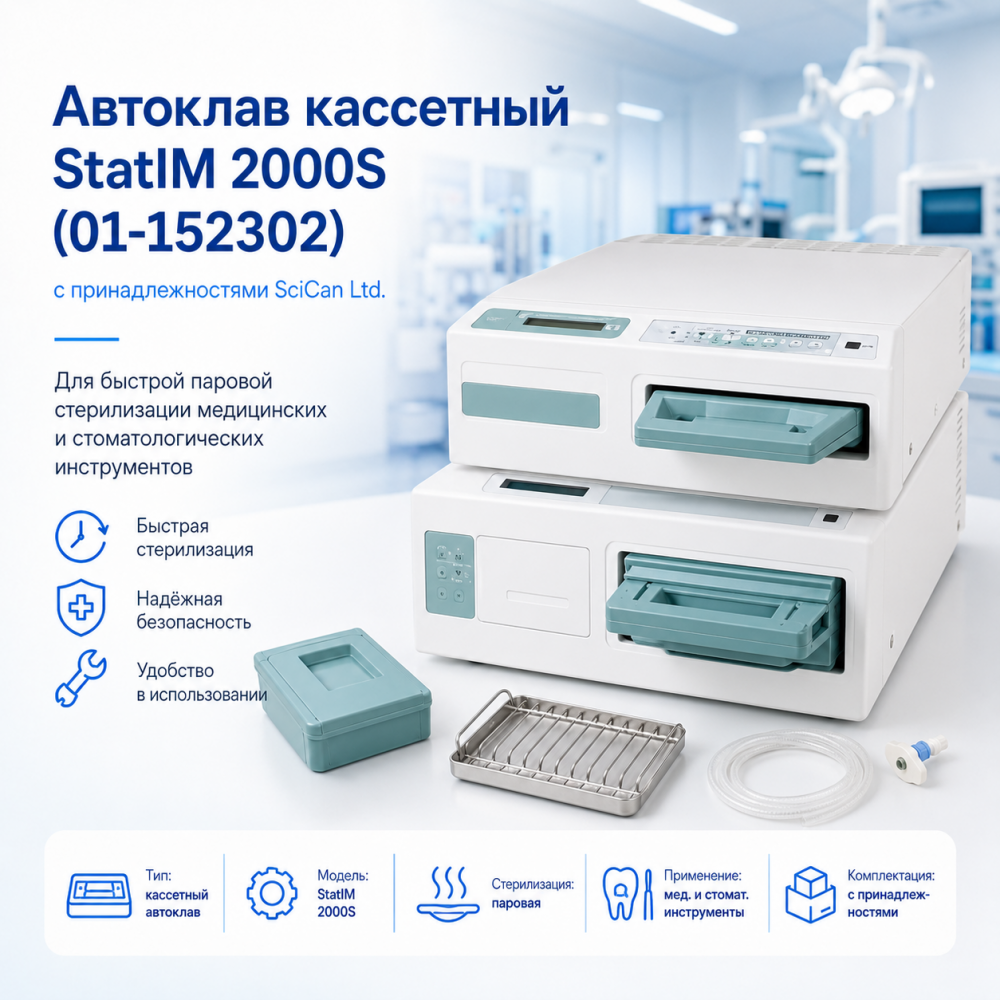 Фото Автоклав кассетный StatIM 2000S (01-152302) с принадлежностями SciCan Ltd.