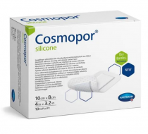 Фото Повязка впит. пластырного типа с контактн.слоем из силикона Cosmopor Silicone 10х8 см, №10 Хартманн 