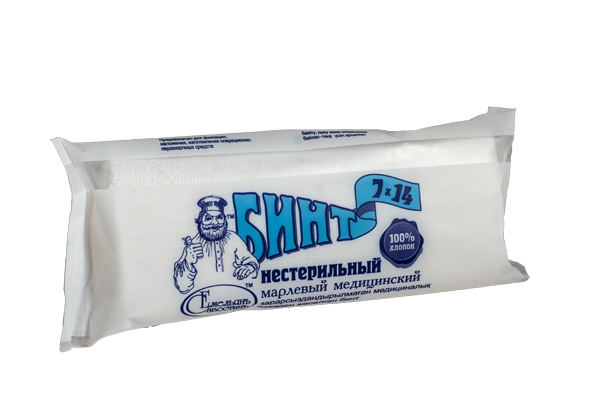 Фото Бинт мед. н/стер. инд. уп., 7х14, пл. 36, ГОСТ, кор. 200 шт. Емельянъ Савостинъ