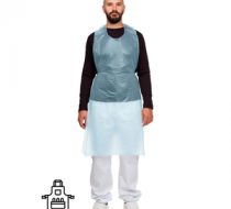 Фото Фартук одноразовый н/с, полиэтил. защитн. голубой ЭКОНОМ 78х120см 100шт/уп