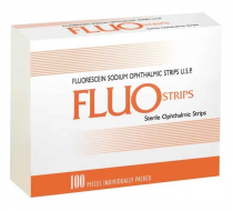 Фото Тест-полоски офтальмологические на флюоресцеин (низкомолекулярный) FluoStrips, 100 штук