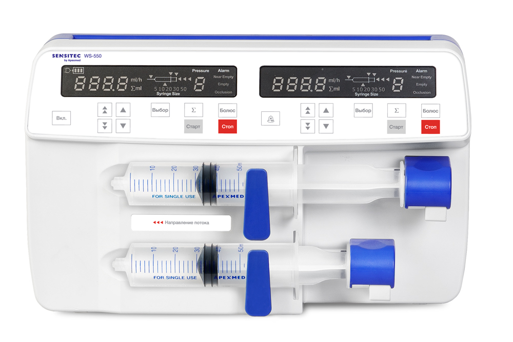 Фото Насос шприцевой Sensitec WS-550, расширенная модификация
