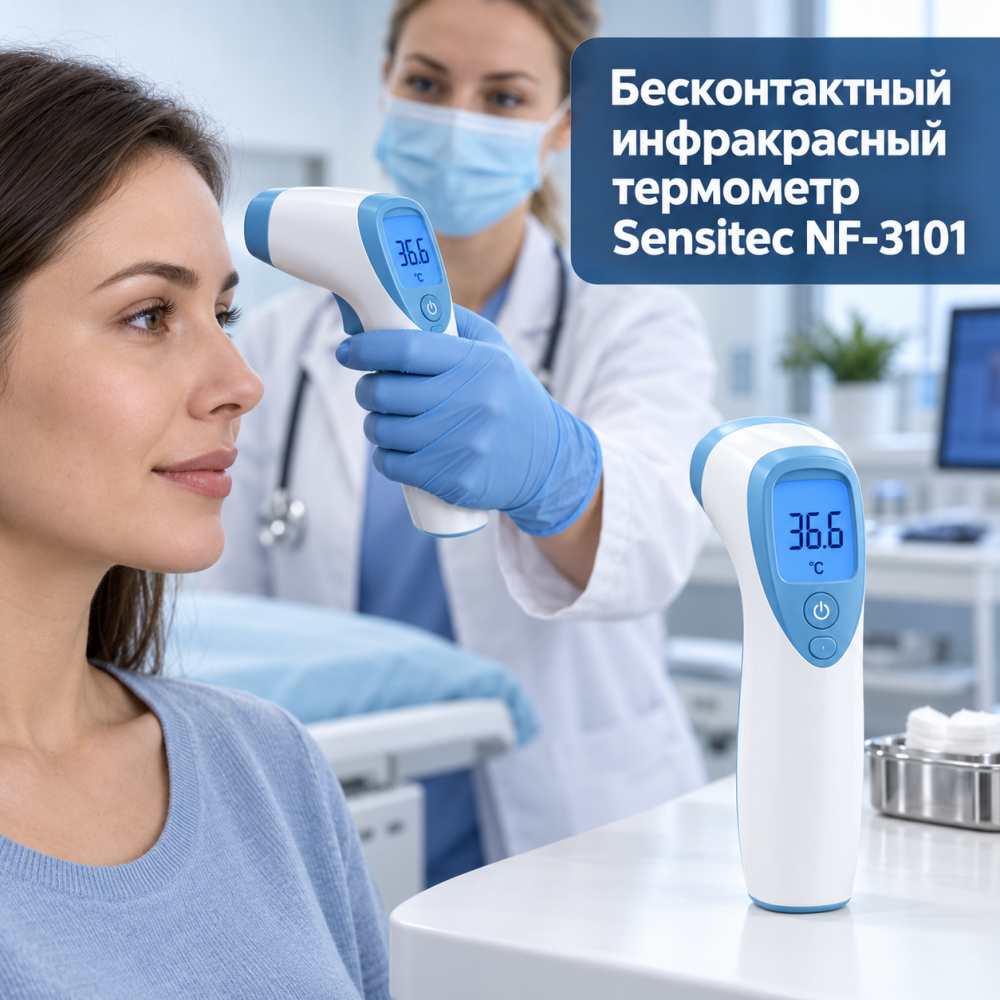 Фото Бесконтактный инфракрасный термометр Sensitec NF-3101