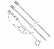 Фото Набор для нефростомии Percuflex Locking Loop, катетер 10.3Fx28, 3см