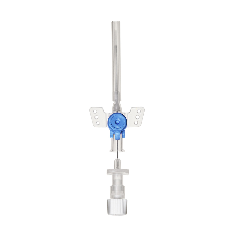 Фото Катетер внутривенный периферический TOPCATH X Plus с инъекционным портом и крыльями модернизированный, FEP, ID 22