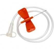 Фото Игла-бабочка ("SAFETY" 25Gх3/4" 19 см, оранжевая 0,5х19 мм), 50 шт/упак