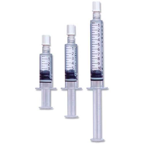 Фото Шприц BD PosiFlush SP 10мл без иглы (3-х комп.) с 0,9% раствором NaCl, Luer-Lok. Стерильна только внутренняя часть.