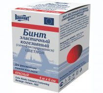 Фото Бинт когезивный самофиксирующийся, эластичный 4м х 6см, красный, Вариант, уп. 10 шт.