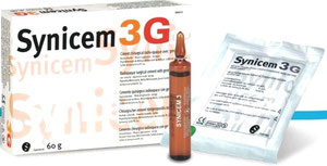 Фото Костный цемент, тип 3G, с гентамицином, Synicem, Synimed s.a.r.l., (60г., 30мл., стерильный, 1шт., 1амп., с гентамицином, низкая вяз с НДС