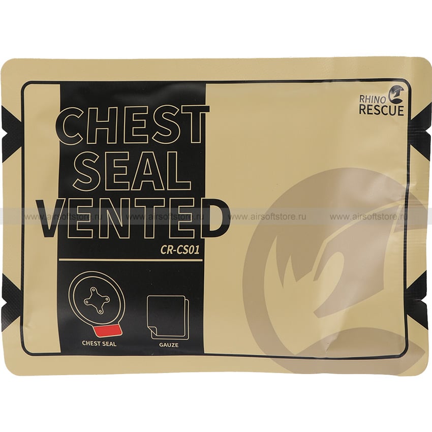 Фото Окклюзионный пластырь RHINO Rescue Chest Seal - 4 holes (вентилируемый)