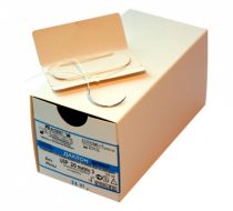Фото Шовный материал Даклон плетёный, неокрашенный, Metric 3 USP 2/0, 75 см 1 игла режущая, 31 мм, изгиб 1/2