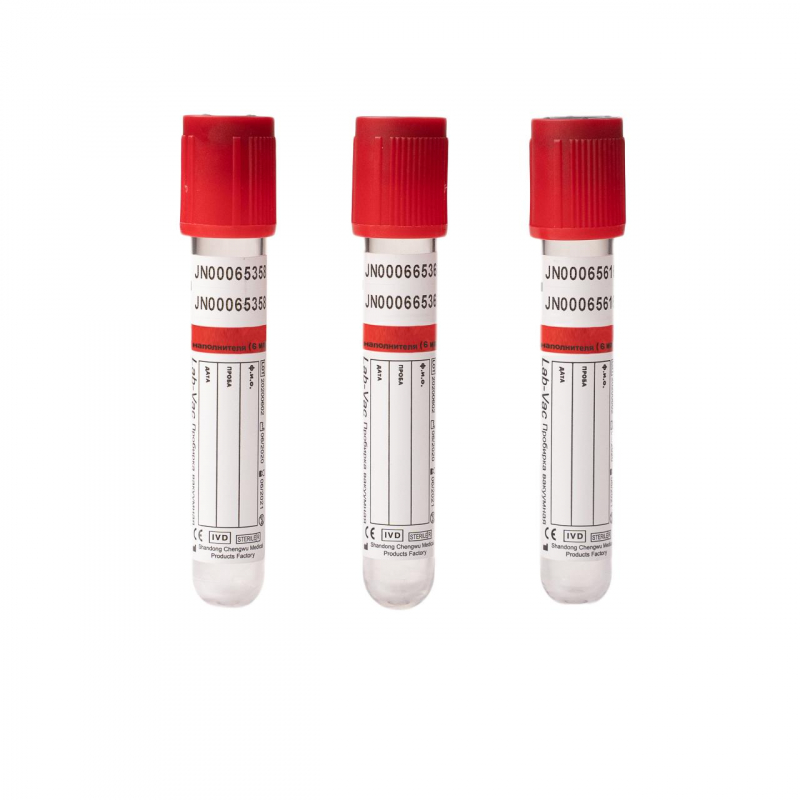 Фото Вакуумные пробирки без наполнителя 6 мл (13х100 мм) Lab-Vac 100шт/уп
