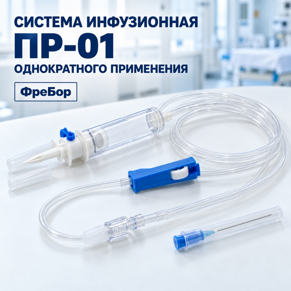 Фото Система инфузионная ПР-01 однократного применения