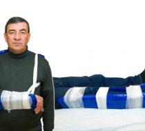 Фото Комплект шин транспортных лестничных КШТЛ-МП-01 в составе: - шина для верхней конечности Швк - 1шт.; - шина для нижней конечности Шнк - 1 шт.