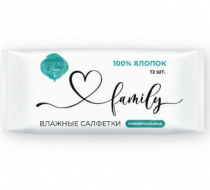 Фото Влажные салфетки Cotton Fleur универсальные , Россия 