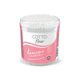 Фото Ватные палочки Cotton Fleur 100 штук, Россия 