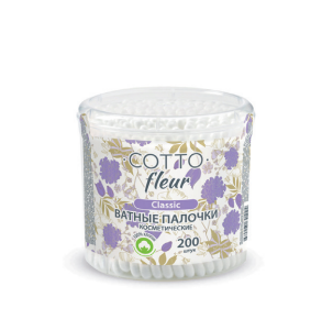 Фото Ватные палочки Cotton Fleur Classic 100 штук, Россия