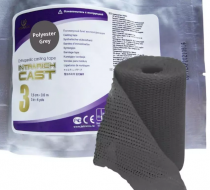 Фото Полимерный бинт INTRARICH CAST 7.5см х 3.6м, жесткий, серый, Корея