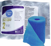 Фото Полимерный бинт INTRARICH CAST SOFT 5 см х 3.6м, полужесткий, голубой, Корея
