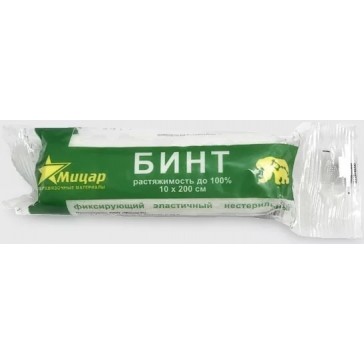 Фото Бинт фиксирующий эластичный нестерильный Мицар 10х200 см