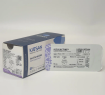 Фото Шовный материал ALCALACTINE 4/0 75 см, колющая 17мм 1/2, 12 шт/уп., Турция 