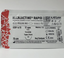 Фото Шовный материал ALCALACTINE RAPID 4/0 75 см, колющая 17мм 1/2, 12 шт/уп., Турция 