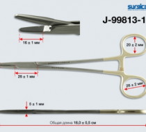 Фото Иглодержатель общехирургический 180мм, с узкими губками (И-236s) Surgicon