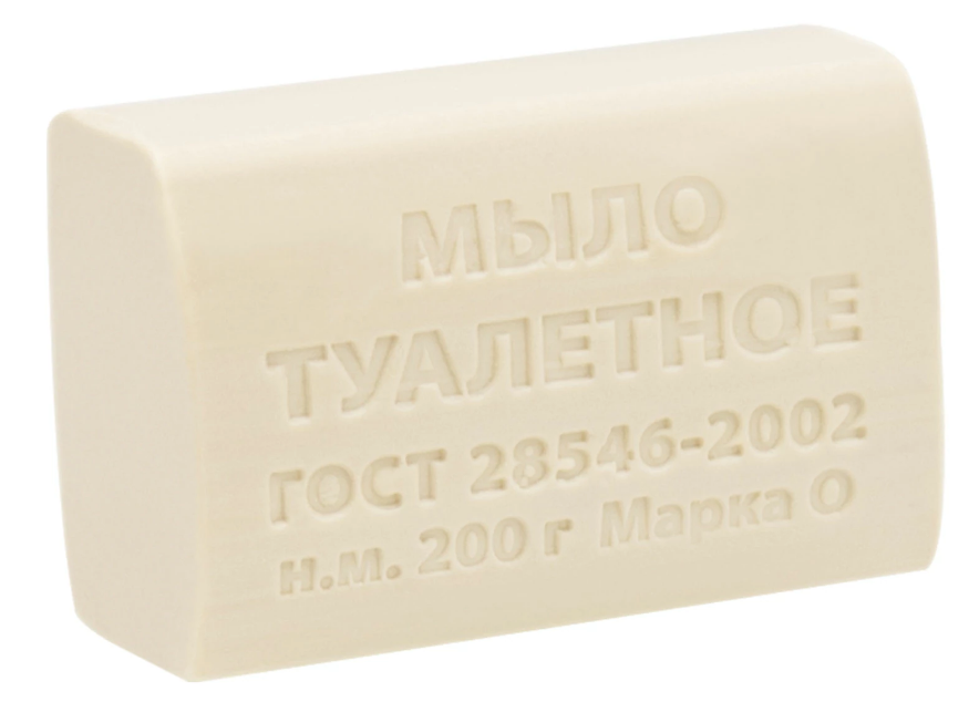 Фото Мыло кусковое туалетное 200г. (без упаковки) 