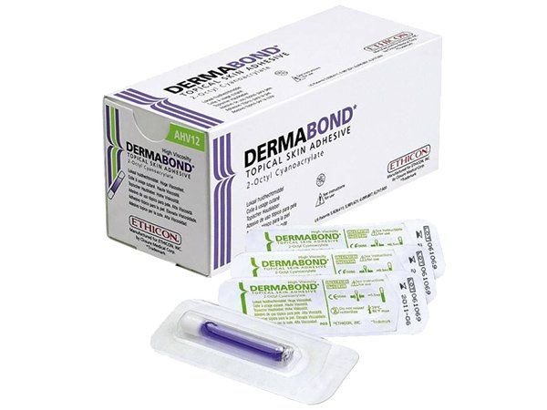 Фото Клей кожный "Dermabond" объемом 0,5 мл, высоковязкий (12шт/уп.)