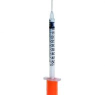 Фото Шприц 3-х компонентный U-100 инсулиновый 1 мл с интегрирированной иглой 30G (0,30х8,0) 10шт/уп.,100шт/кор., SFM