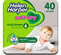 Фото Подгузники детские "Helen Harper Soft&Dry" размер: 6 (40шт/уп.,200шт/кор.)