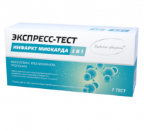 Фото Экспресс-тест Кардио 3 в 1 на инфаркт миокарда (1 штука), Россия 